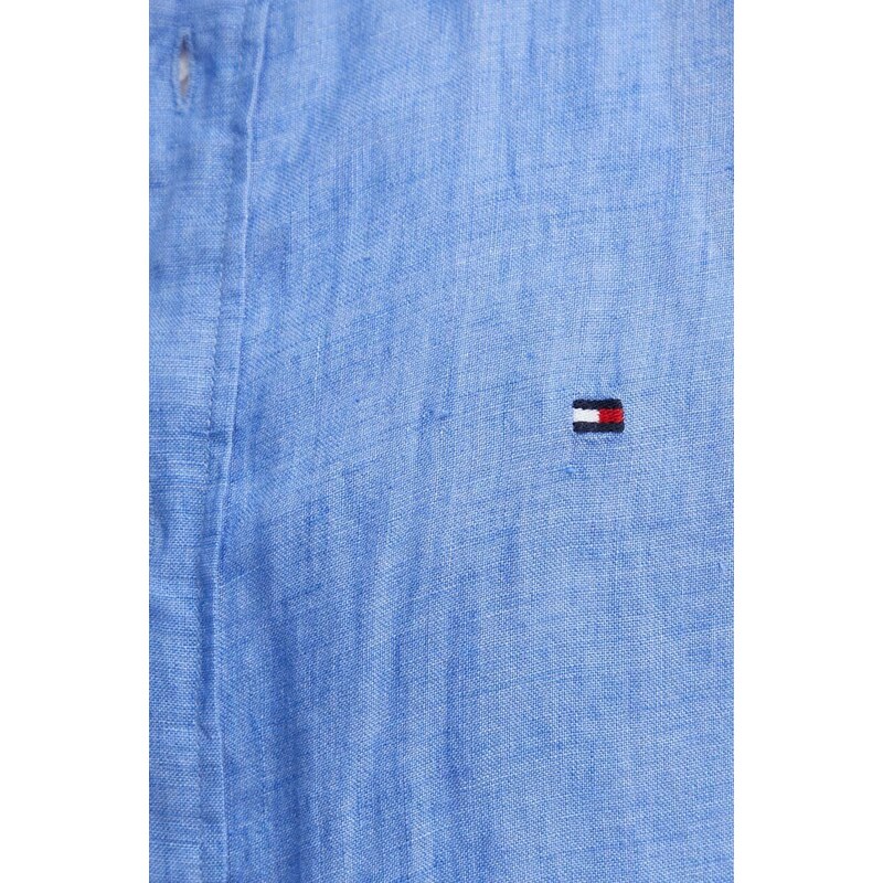 Tommy Hilfiger cămașă de in cu guler button-down, regular, MW0MW34602