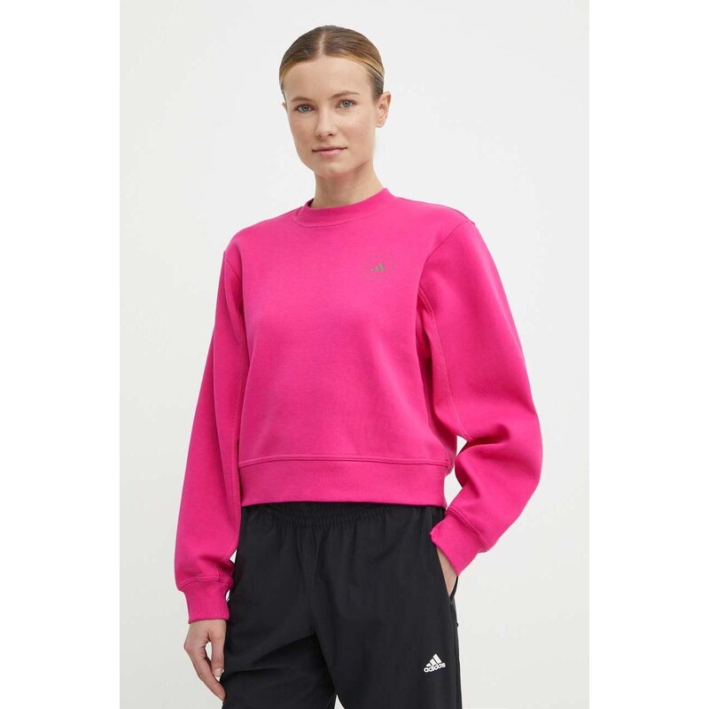 adidas by Stella McCartney bluza femei, culoarea roz, neted, IT8284