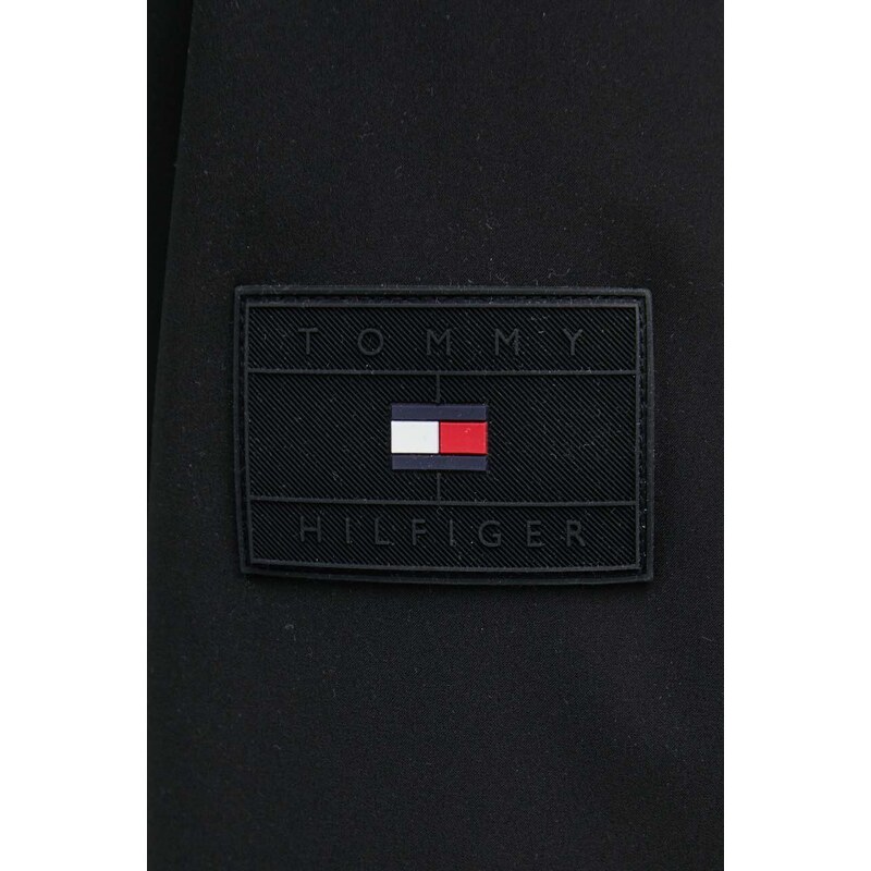 Tommy Hilfiger geacă bărbați, culoarea negru, de tranziție, MW0MW34470