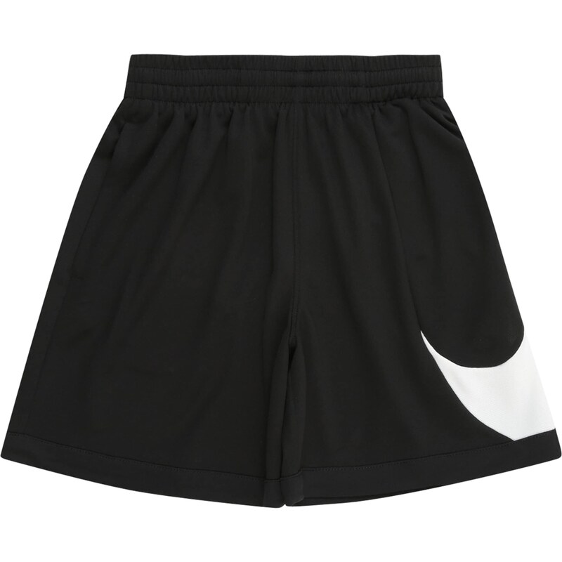NIKE Pantaloni sport 'SWOOSH' negru / alb