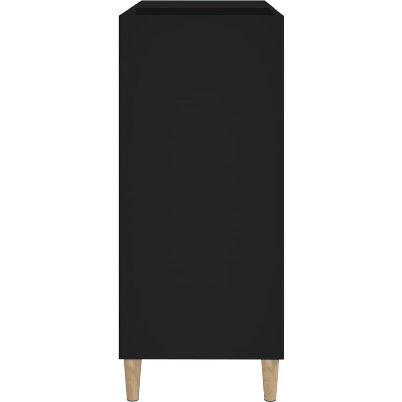 OrlandoKids Dulap pentru discuri negru 84,5x38x89 cm lemn compozit