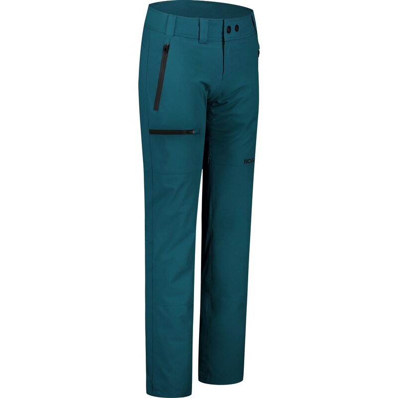 Nordblanc Pantaloni subțiri impermeabili outdoor verzii pentru femei PEACEFUL