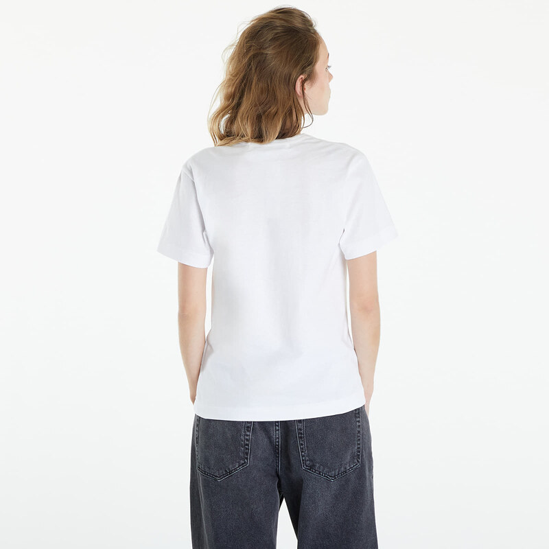 Comme des Garçons PLAY Short Sleeve Logo Print T-Shirt UNISEX White