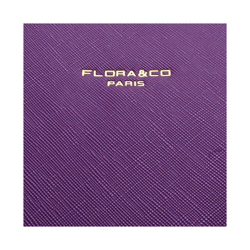 Flora&Co Paris Geanta mov FloraCo Paris de talie mare F2588 11
