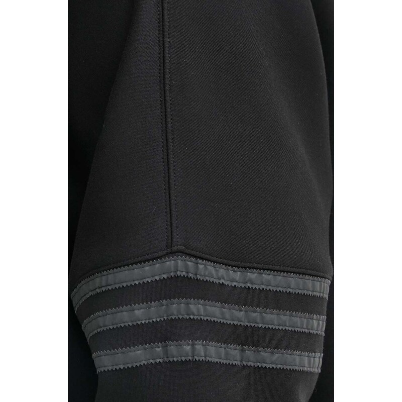 adidas Originals bluza barbati, culoarea negru, cu glugă, neted, IR9429