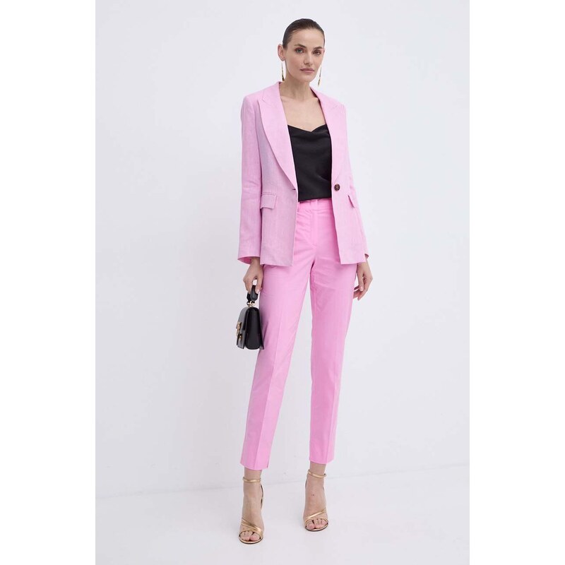 Pinko poșetă de piele culoarea negru, 100071 A0F1