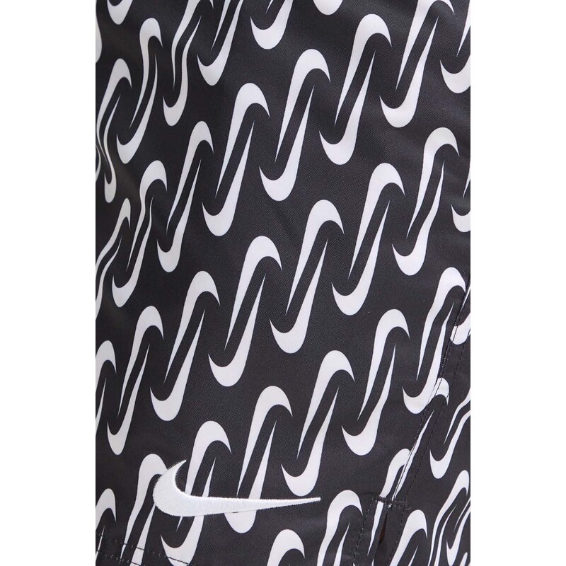 Nike pantaloni scurti de baie Swoosh Link culoarea negru
