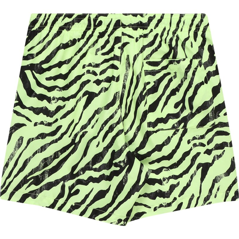 Calvin Klein Swimwear Șorturi de baie verde neon / negru / alb
