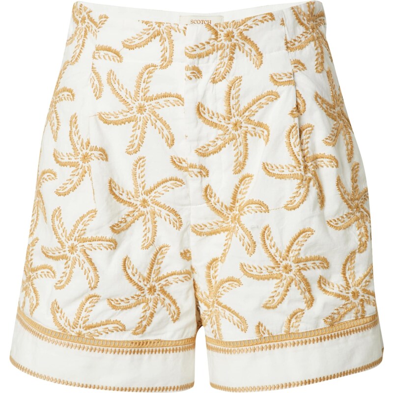 SCOTCH & SODA Pantaloni cutați 'Starfish' bej / alb