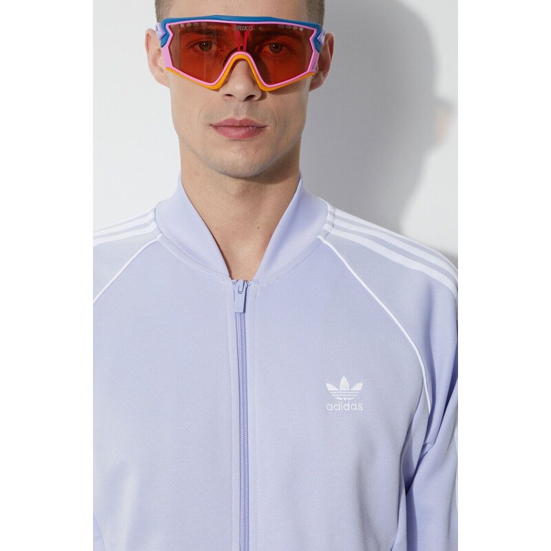 adidas Originals bluză barbati, culoarea violet, cu imprimeu, IR9889