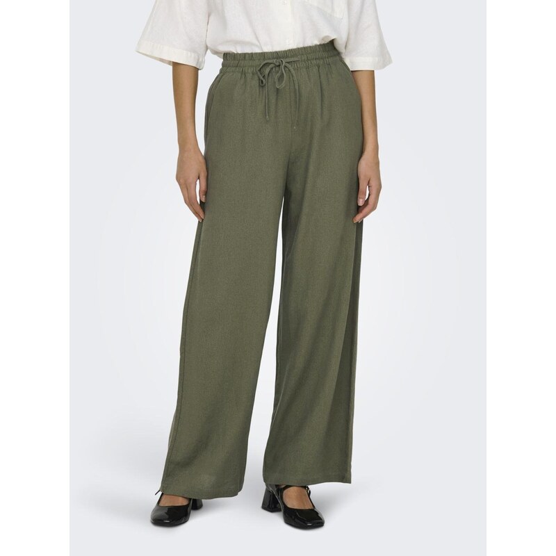 JDY Pantaloni 'Say' verde amestecat