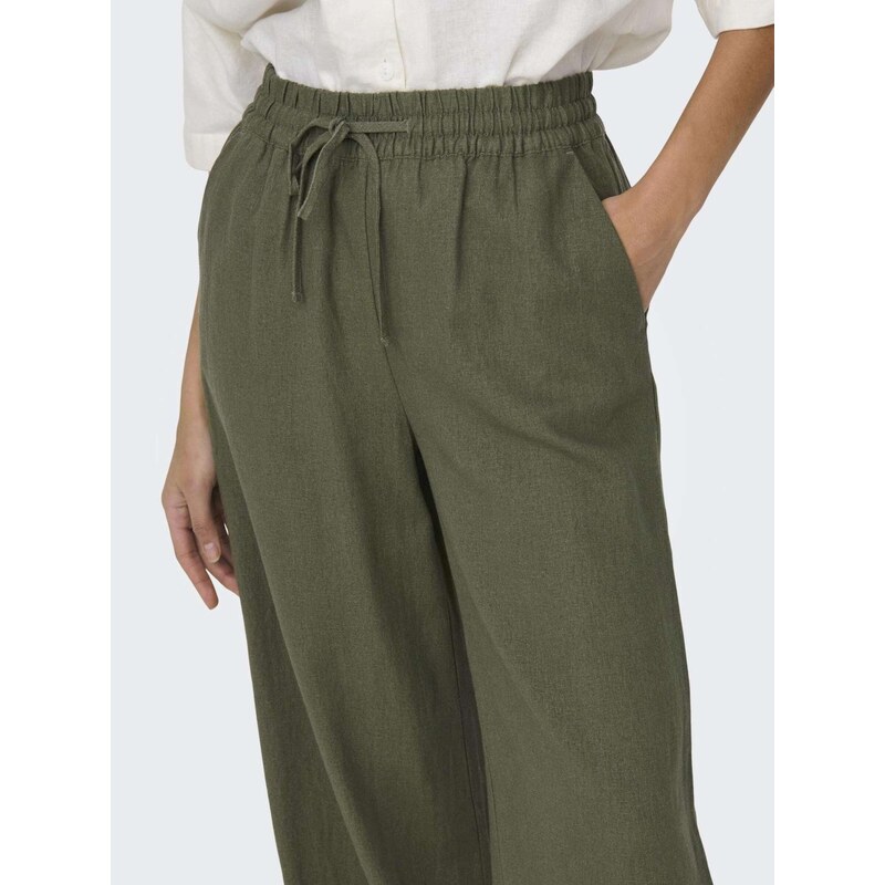 JDY Pantaloni 'Say' verde amestecat