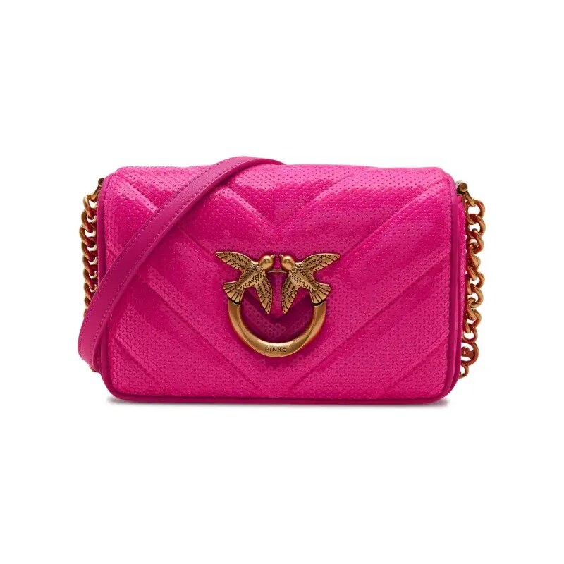 Pinko De piele geantă poștaș LOVE CLICK MINI
