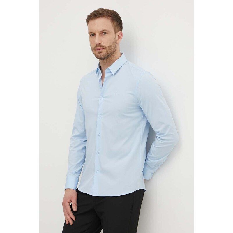 Calvin Klein camasa barbati, cu guler clasic, slim