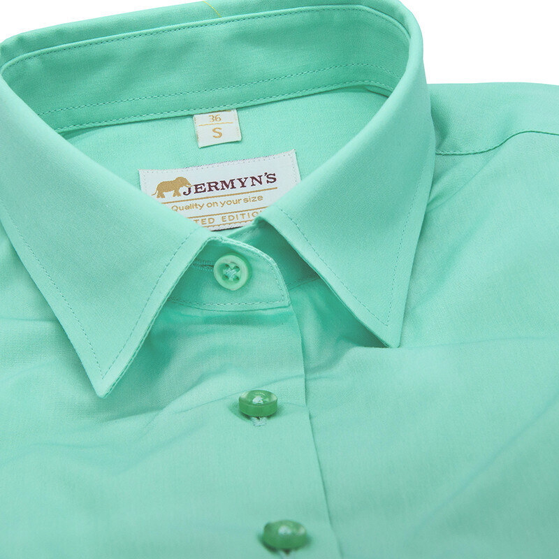 JERMYN'S Camasa dama eleganta verde menta Luxury Slim Fit EASY IRON (Marime: 3XL)