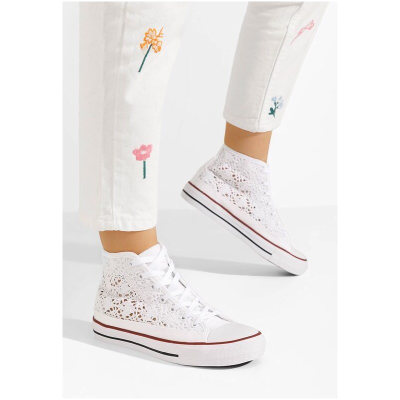 Zapatos Tenisi inalti dama Miyana V2 albi