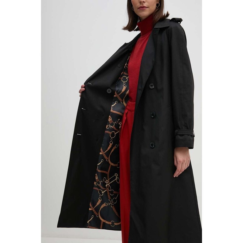 Lauren Ralph Lauren trenci femei, culoarea negru, de tranzitie, 297951259