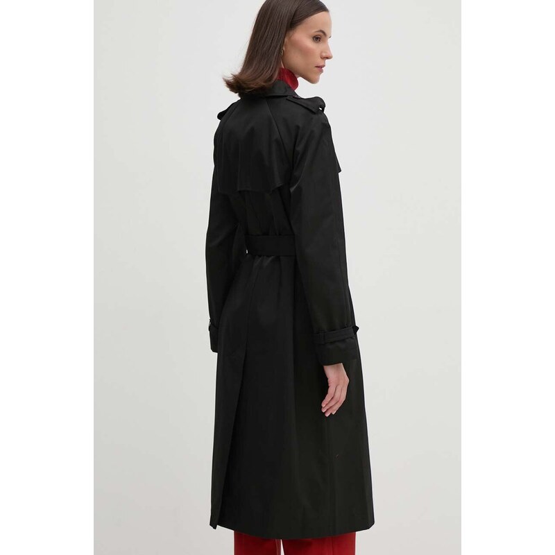 Lauren Ralph Lauren trenci femei, culoarea negru, de tranzitie, 297951259