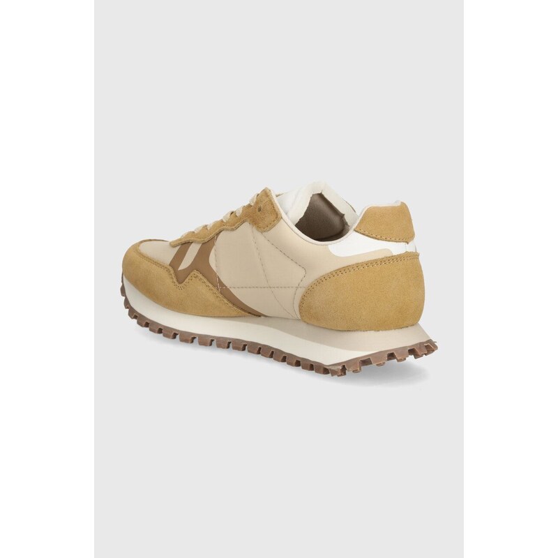 Pepe Jeans sneakers PLS40020 culoarea bej, BRIT-ON PRINTS W