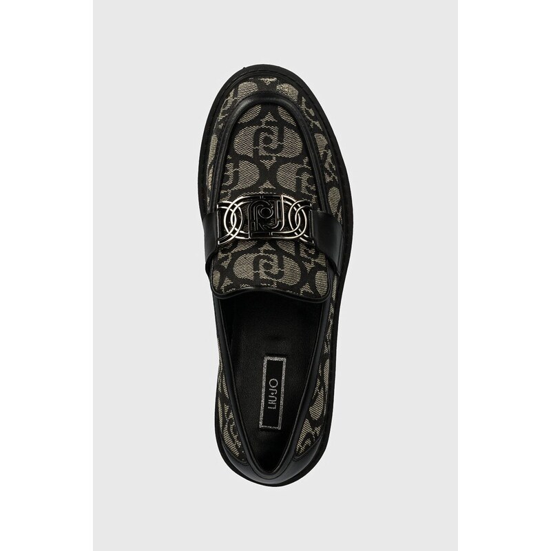 Liu Jo mocasini CORA 06 femei, culoarea negru, cu platforma, SF4005TX41222222