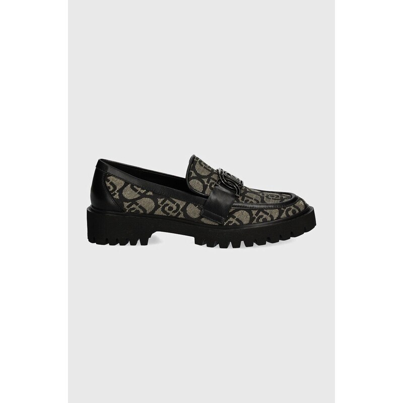Liu Jo mocasini CORA 06 femei, culoarea negru, cu platforma, SF4005TX41222222