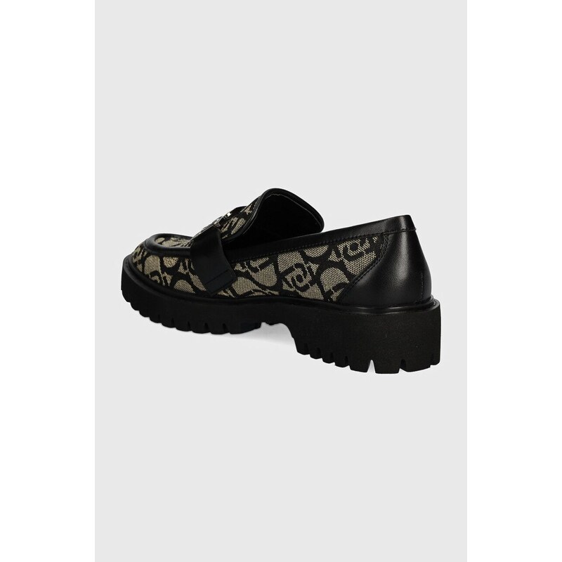 Liu Jo mocasini CORA 06 femei, culoarea negru, cu platforma, SF4005TX41222222