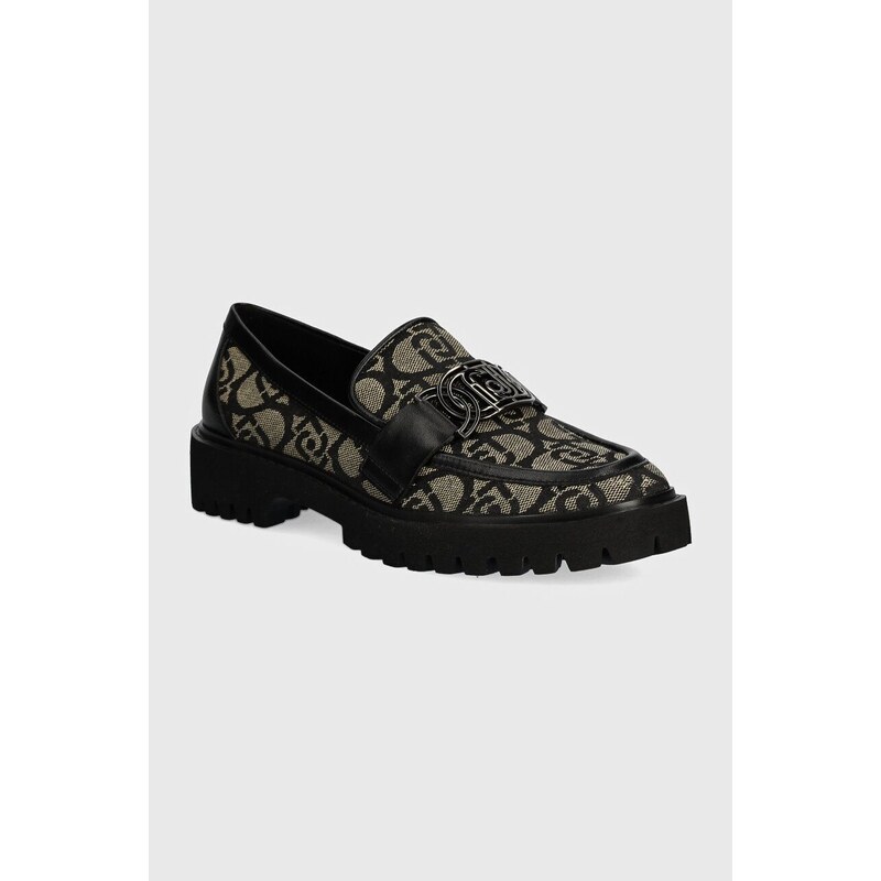 Liu Jo mocasini CORA 06 femei, culoarea negru, cu platforma, SF4005TX41222222