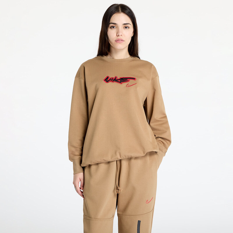 Hanorac Nike Sportswear Breaking Women's Loose French Terry Top Driftwood XS