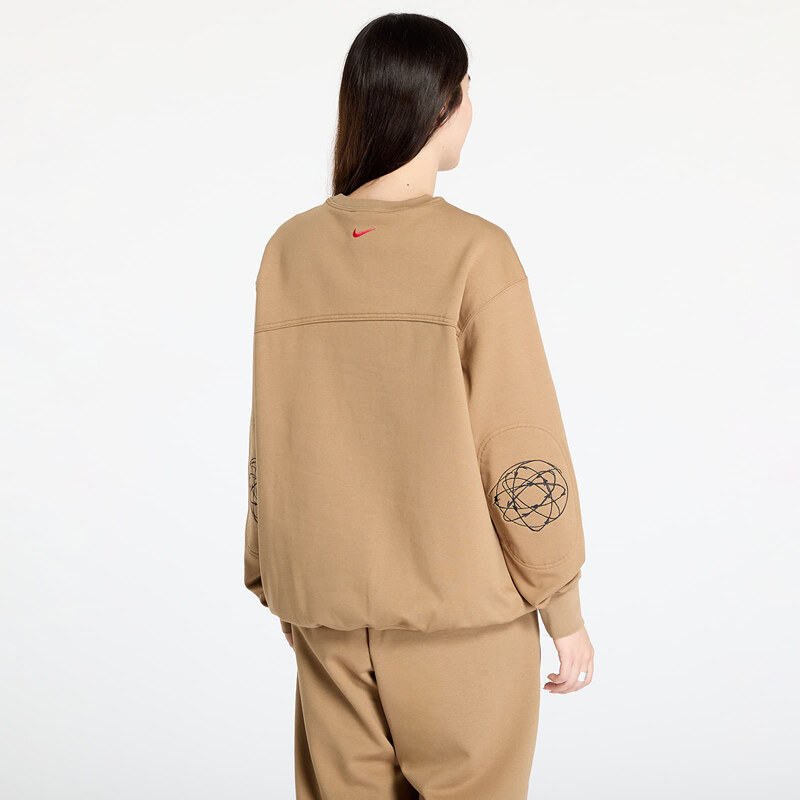 Hanorac Nike Sportswear Breaking Women's Loose French Terry Top Driftwood XS