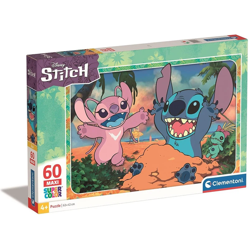 Disney Lilo și Stitch Sand Puzzle maxi de 60 piese Clementoni - GLAMI.ro