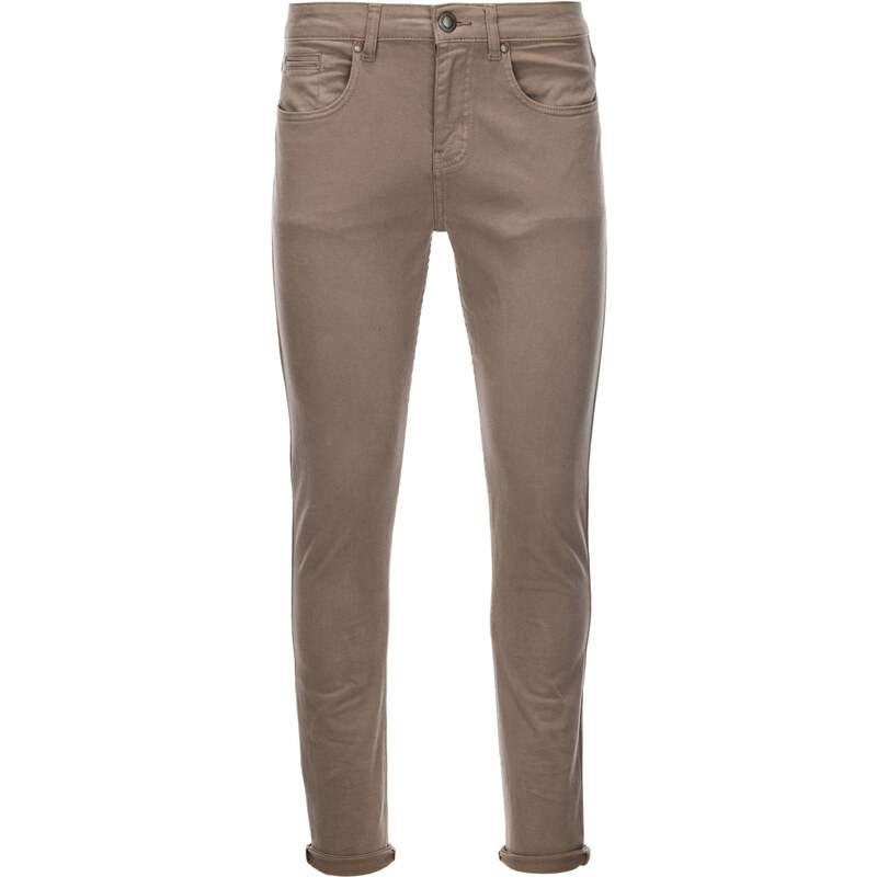 Ombre Pantaloni chino barbati - bej inchis P1059