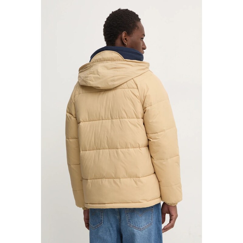 Tommy Jeans geaca barbati, culoarea maro, de iarna, DM0DM20003