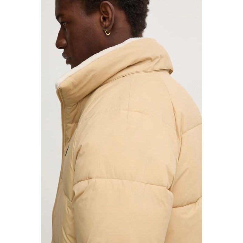 Tommy Jeans geaca barbati, culoarea maro, de iarna, DM0DM20003