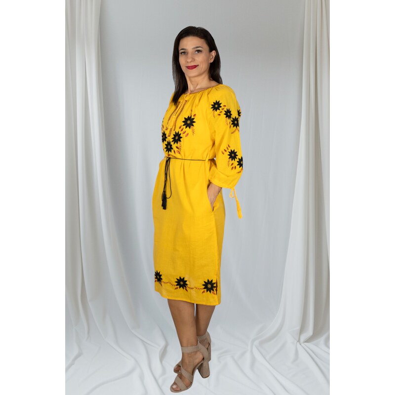 Magazin Traditional Rochie Traditionala Floarea Soarelui 25