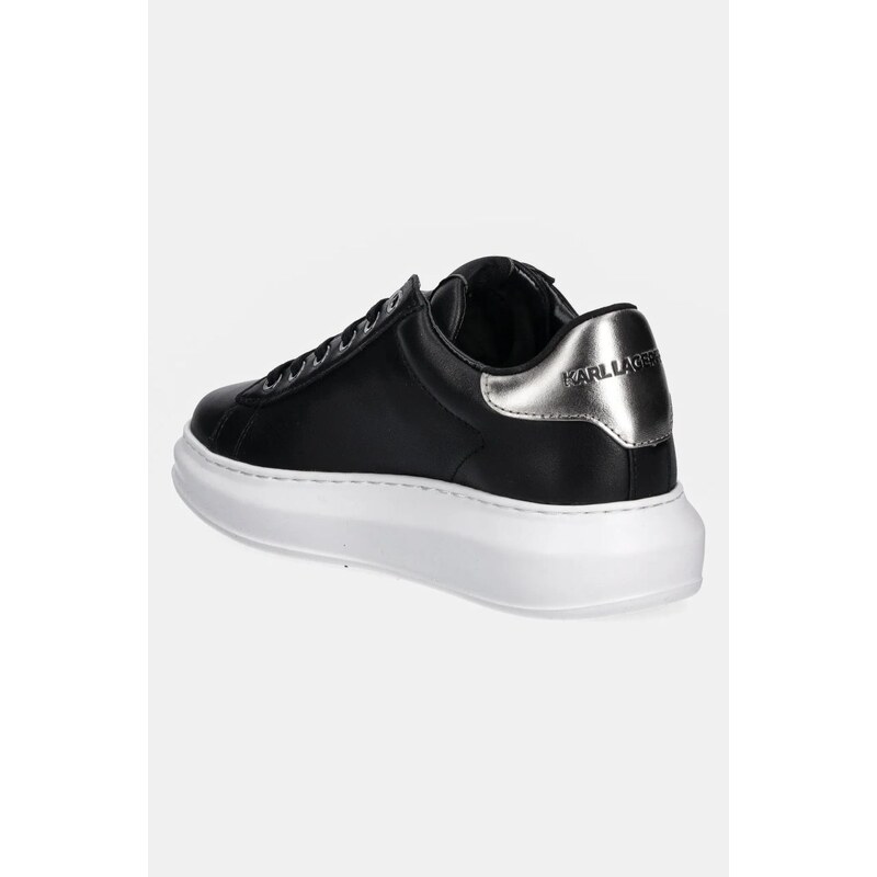 Karl Lagerfeld sneakers din piele KAPRI culoarea negru, KL62538K