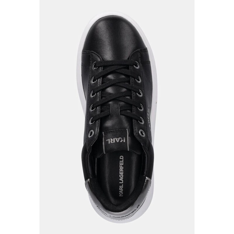 Karl Lagerfeld sneakers din piele KAPRI culoarea negru, KL62538K