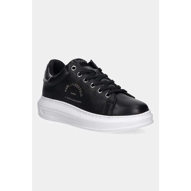 Karl Lagerfeld sneakers din piele KAPRI culoarea negru, KL62538K