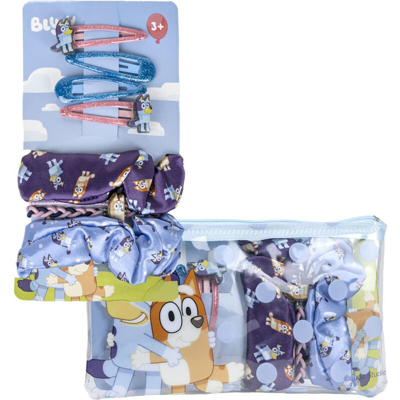 Bluey set clemă de păr, elastic de păr