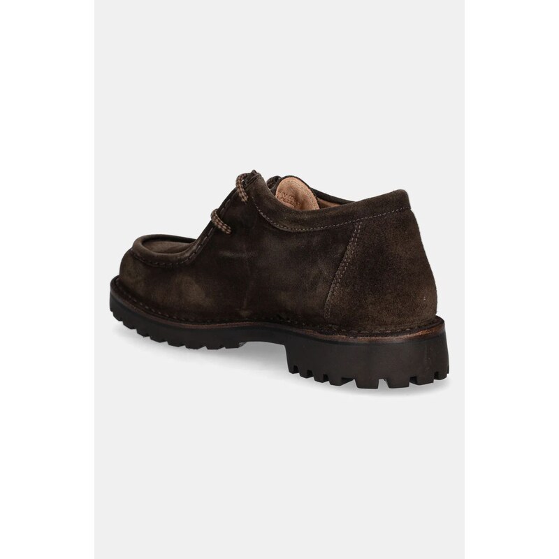 Astorflex pantofi de piele întoarsă Beenflex Rubber bărbați, culoarea maro, BEENFLEX.RUBBER.001.480