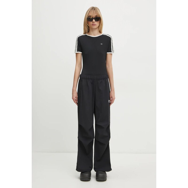 adidas Originals pantaloni Essential femei, culoarea negru, neted, JD0785