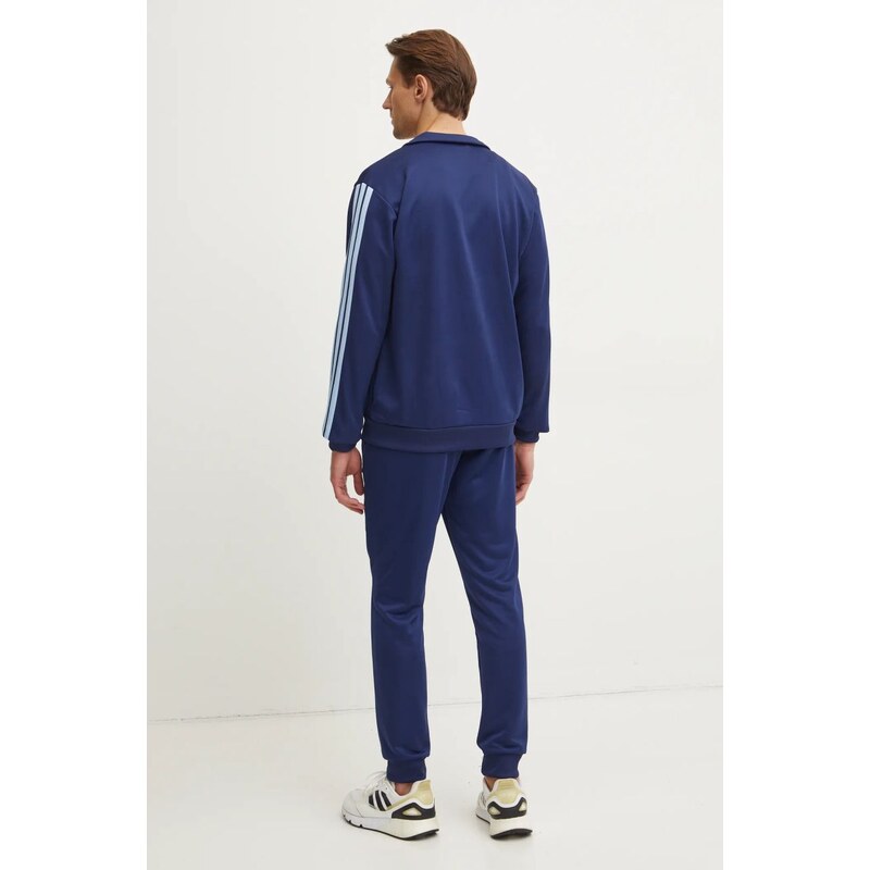 adidas trening 3S FT TT TS bărbați, culoarea bleumarin, JI8873