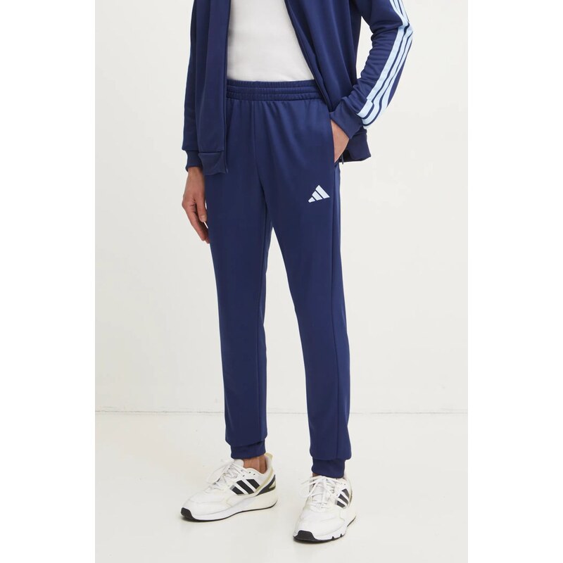 adidas trening 3S FT TT TS bărbați, culoarea bleumarin, JI8873