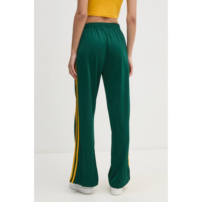 adidas Originals pantaloni de trening Firebird culoarea verde, cu imprimeu, JP2314