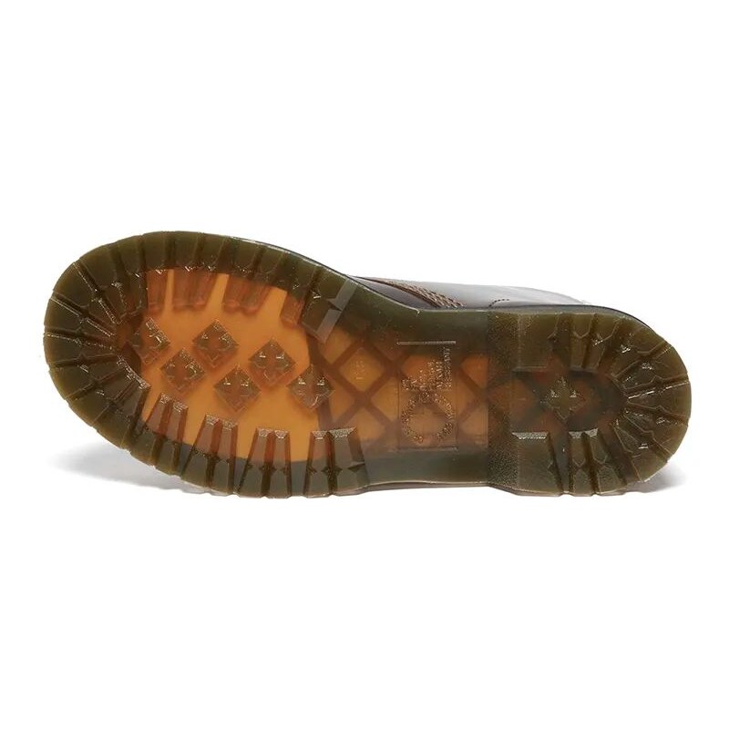 Dr. Martens bocanci de piele 1460 Pascal Serena femei, culoarea maro, cu toc plat, izolat, DM32019777