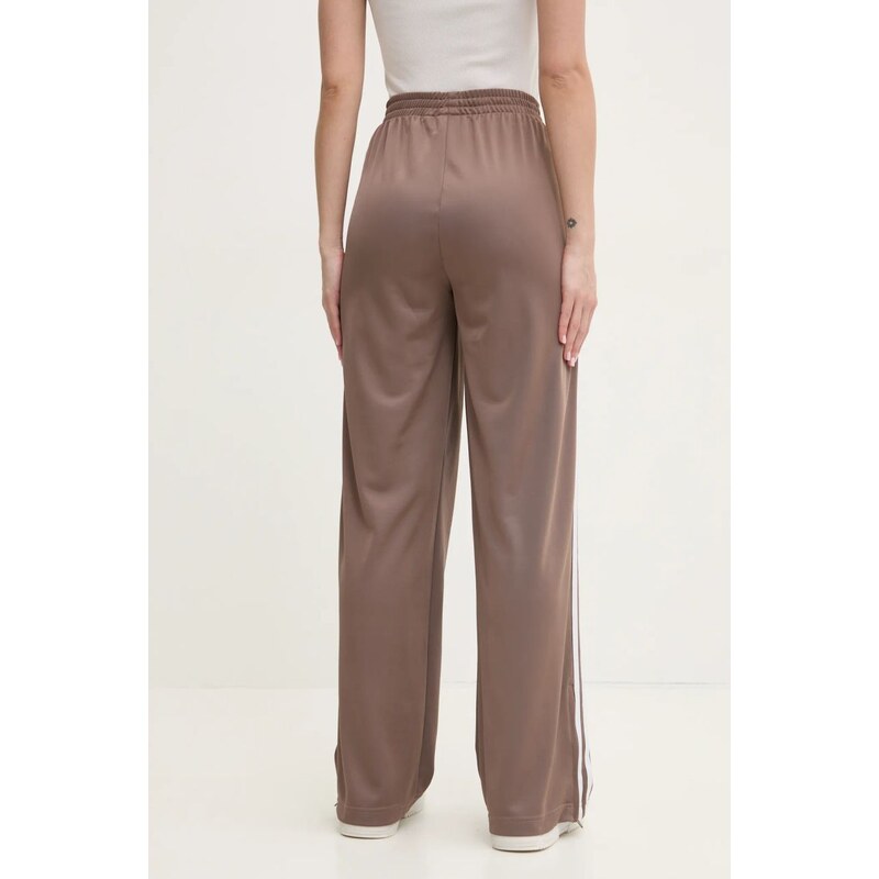 adidas Originals pantaloni de trening Firebird culoarea maro, cu imprimeu, JC8247