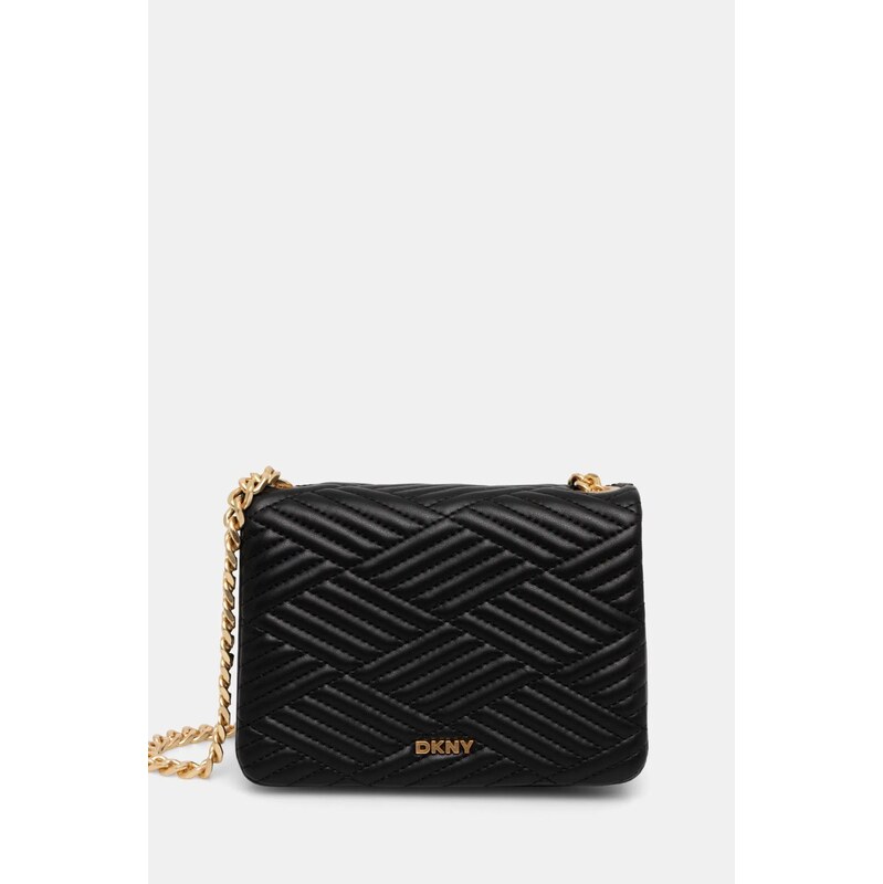 Dkny poseta de piele culoarea negru, R44EKI06