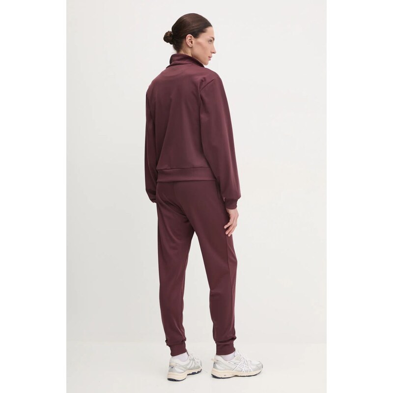 adidas trening Feelcozy femei, culoarea bordo, JD2705
