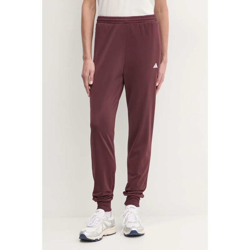 adidas trening Feelcozy femei, culoarea bordo, JD2705