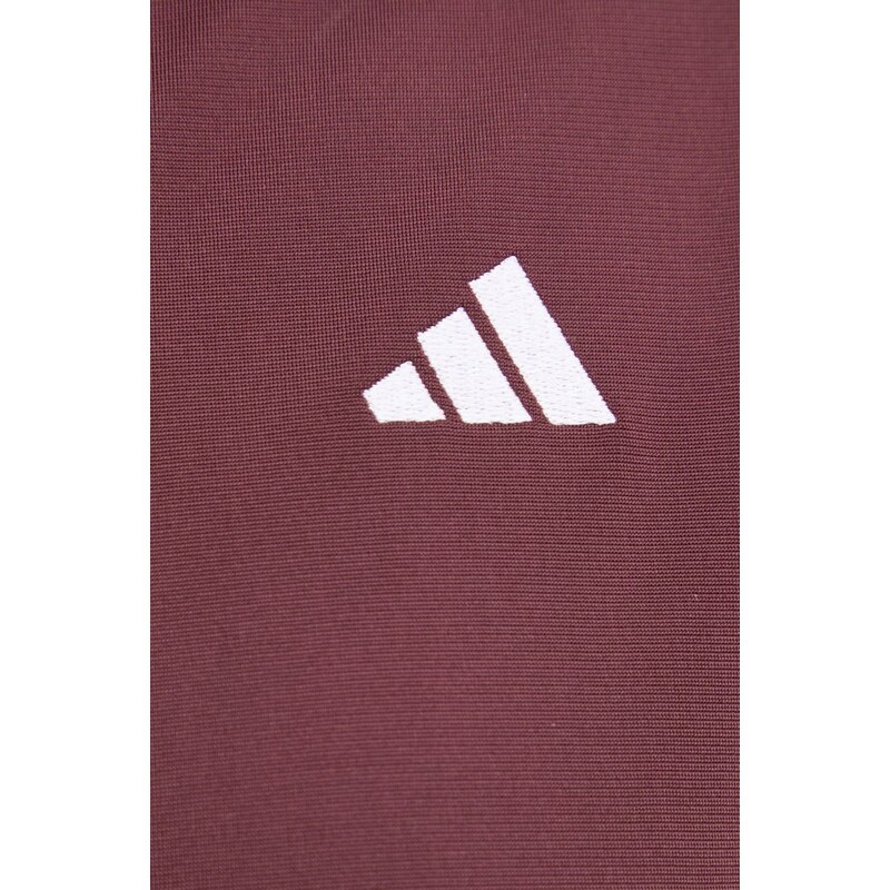 adidas trening Feelcozy femei, culoarea bordo, JD2705