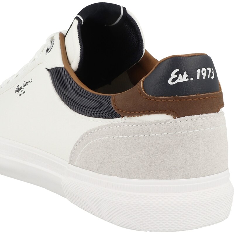 Pepe Jeans Sneaker low 'Kenton Court' albastru marin / gri deschis / negru / alb